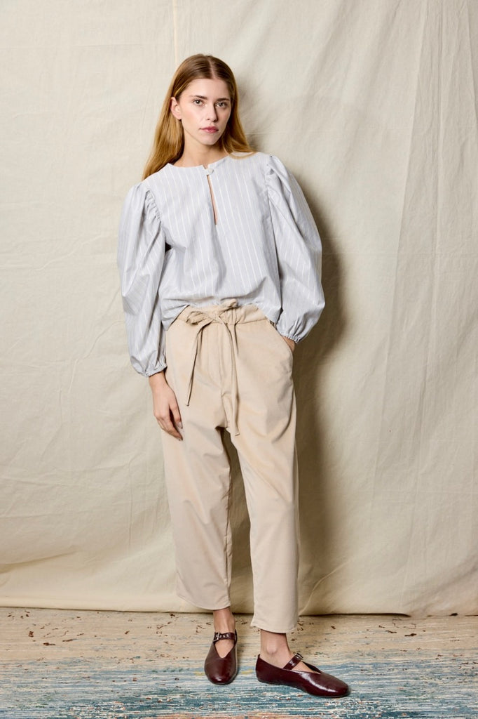 Travel Pants. Corduroy Ivory