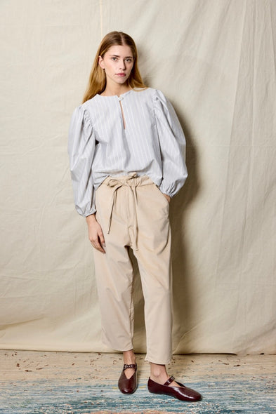 Travel Pants. Corduroy Ivory
