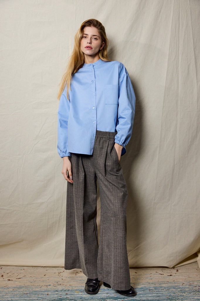 Palazzo Pants. Grey Flanell