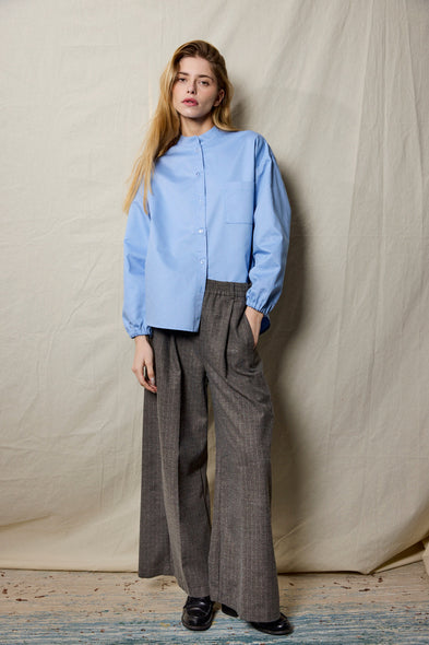 Palazzo Pants. Grey Flanell