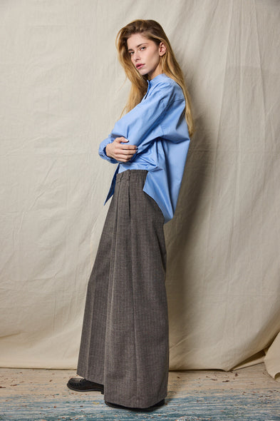Palazzo Pants. Grey Flanell