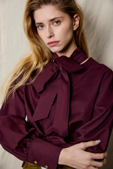 Nikola Blouse. Burgundy