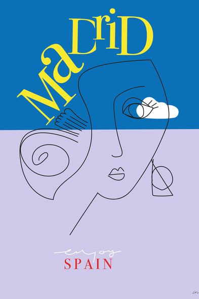 Travel Poster "Madrid Abstrakt"