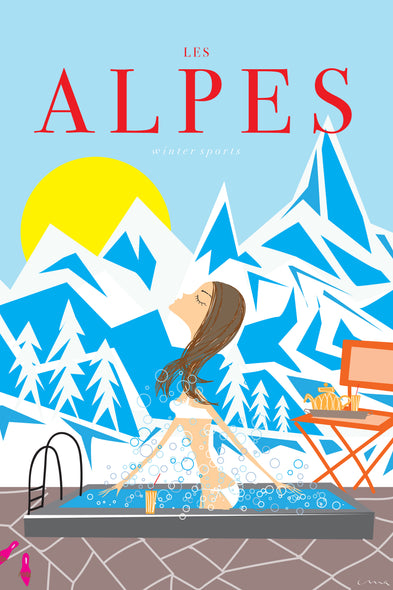 Travel Poster "Les Alpes