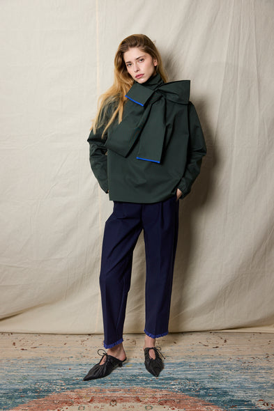 Cala Blouse. Forest Green
