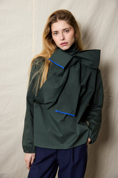 Cala Blouse. Forest Green