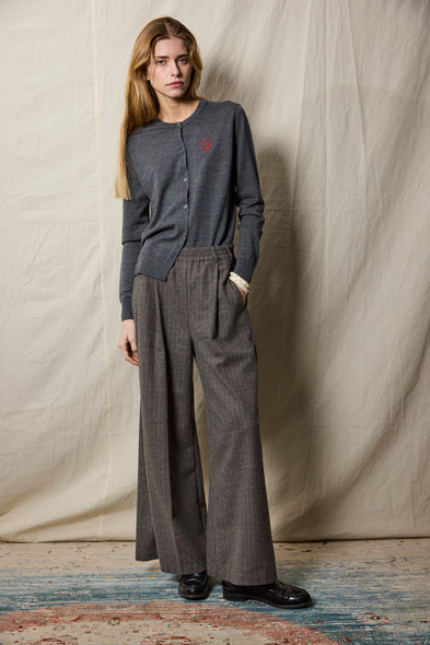 Palazzo Pants. Ivory Striped