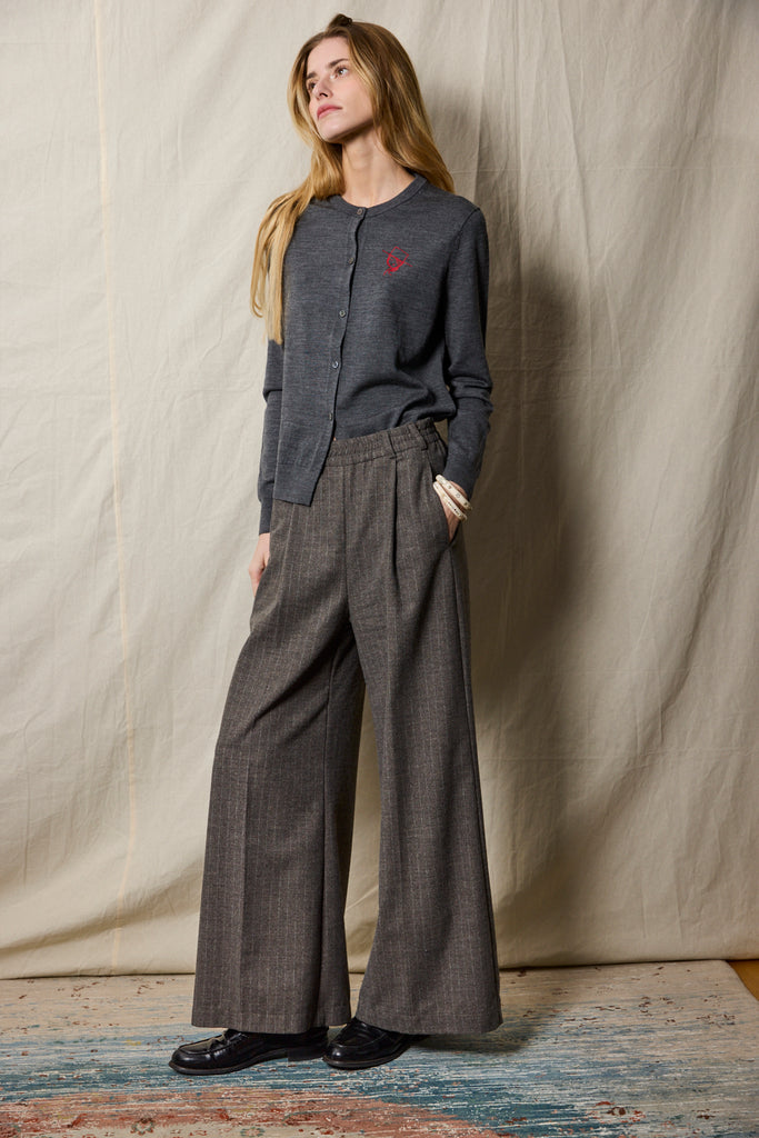 Palazzo Pants. Ivory Striped
