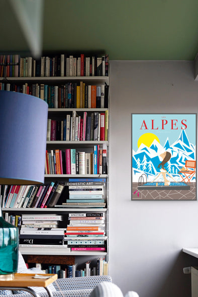 Travel Poster "Les Alpes