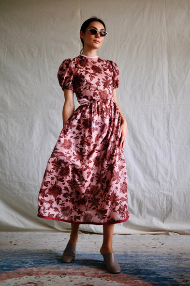 Fleurs Apricots Dress