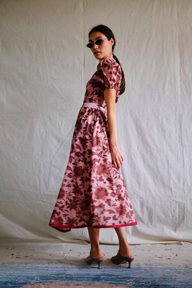 Fleurs Apricots Dress