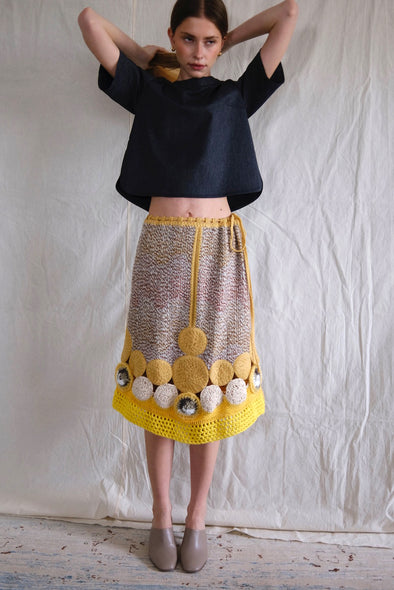Missoni embellished crocheted skirt
