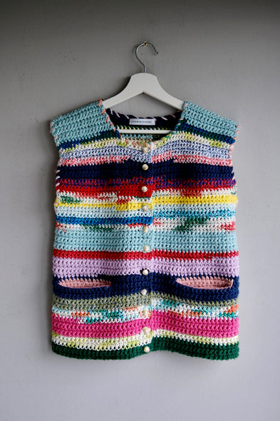 Knitwear No. 118. Alice. Hand-crocheted vest.