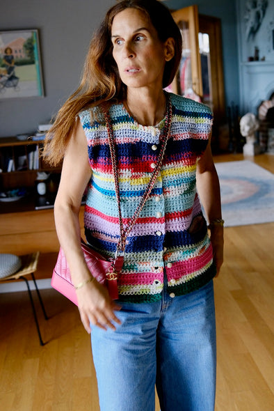 Knitwear No. 118. Alice. Hand-crocheted vest.