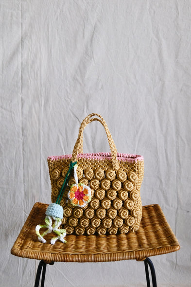 Hand crocheted charm. Octopus Louis