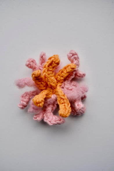 Hand crocheted brooche. Sonja