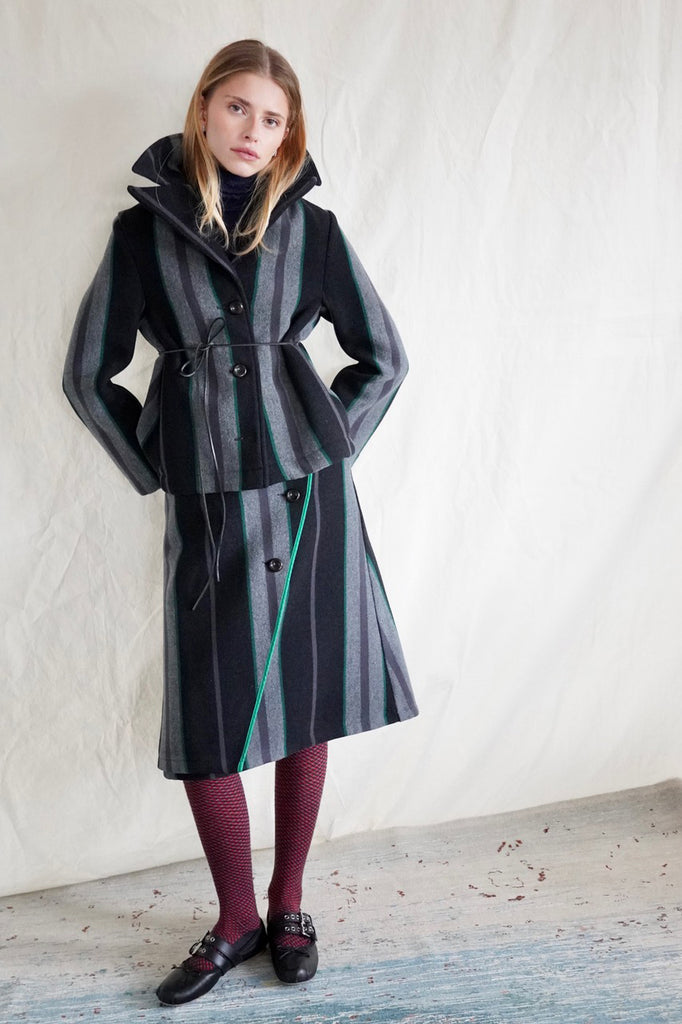 Weekend Jacket. Double-Face. Stripes
