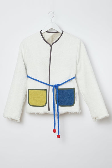 Petite Veste. White Bouclé