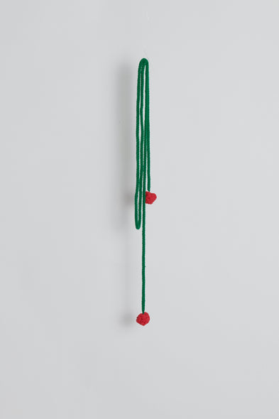 Pom Pom belt green red