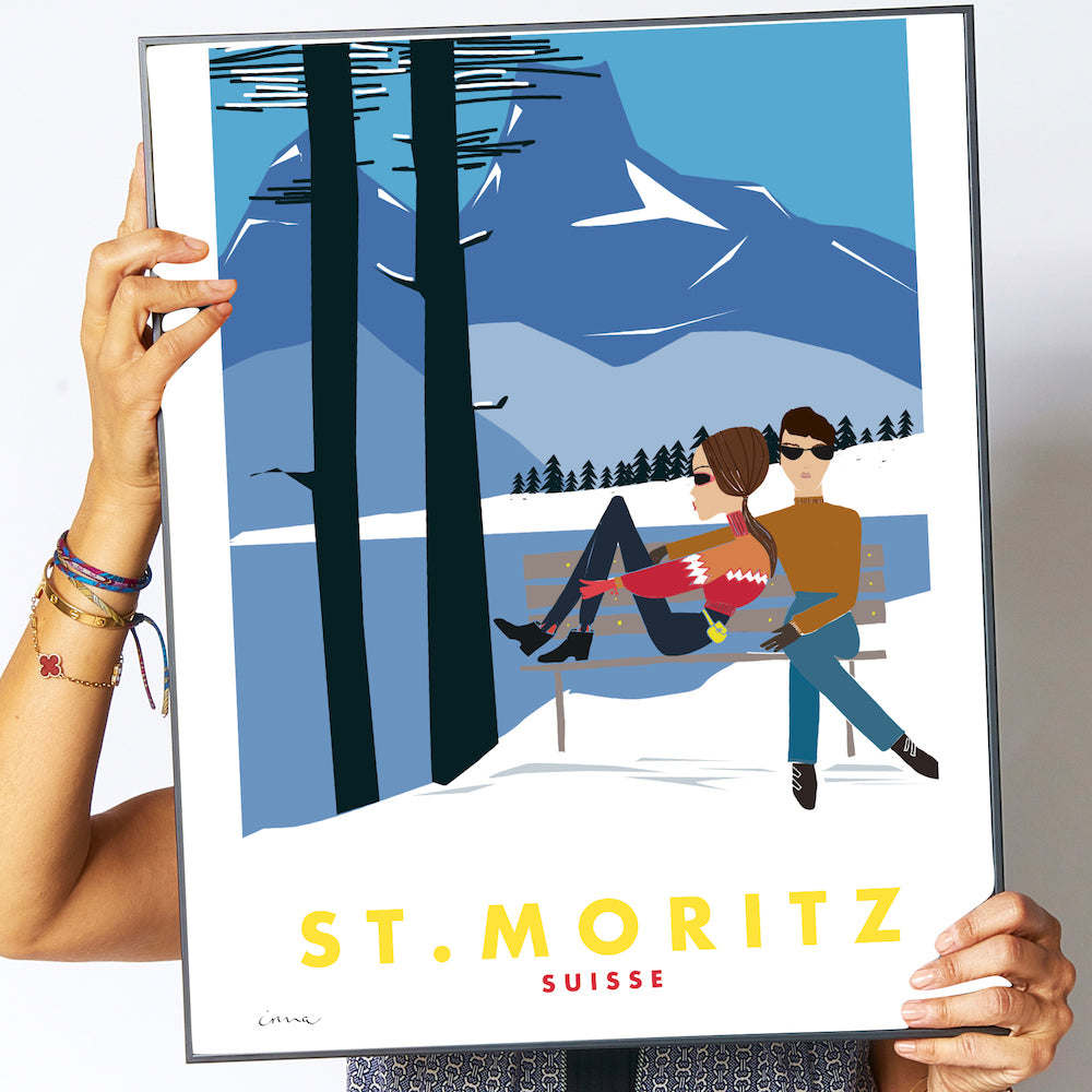 Travel Poster "St. Moritz 2"