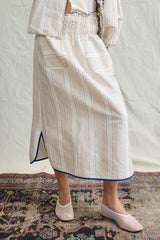 Skirt Dress. Mocca Stripe