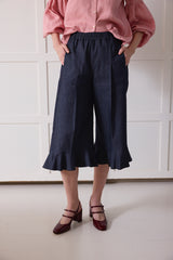 Marseille pants. Denim. Cropped