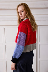 Knitwear No.94. Three colour Sweater