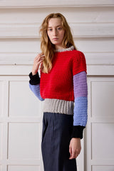 Knitwear No.94. Three colour Sweater