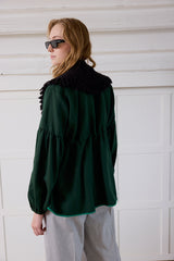 Parker Coat jacket. Forest Green