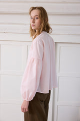 Seville couture blouse. Rose