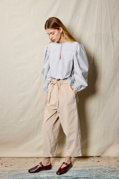 Travel Pants. Corduroy Ivory