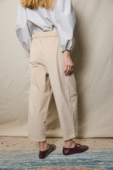 Travel Pants. Corduroy Ivory