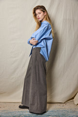 Palazzo Pants. Grey Flanell