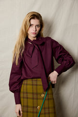 Nikola Blouse. Burgundy
