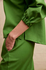 Travel Shirt. Hopper Green