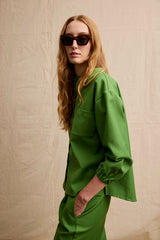 Travel Shirt. Hopper Green
