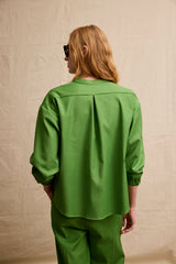 Travel Shirt. Hopper Green