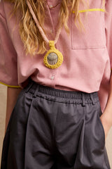 Short Sleeve Travel Shirt. Rosa