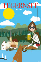 Travel Poster "Tegernsee"