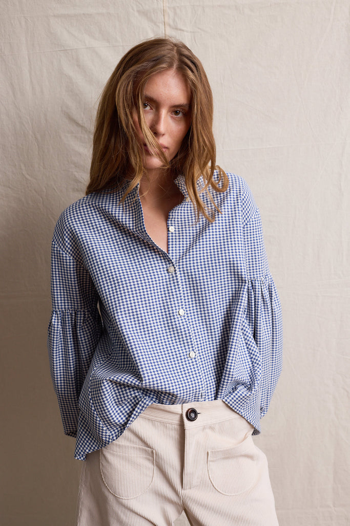 Seville Couture. Blue cheque