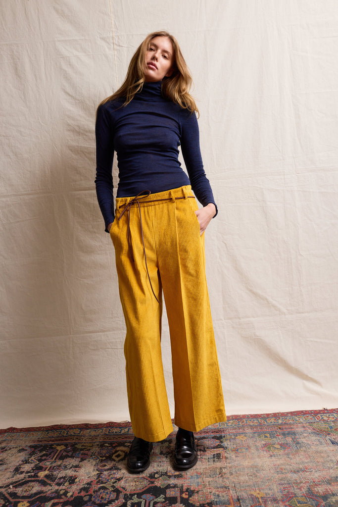 Marseille Pants. Mustard