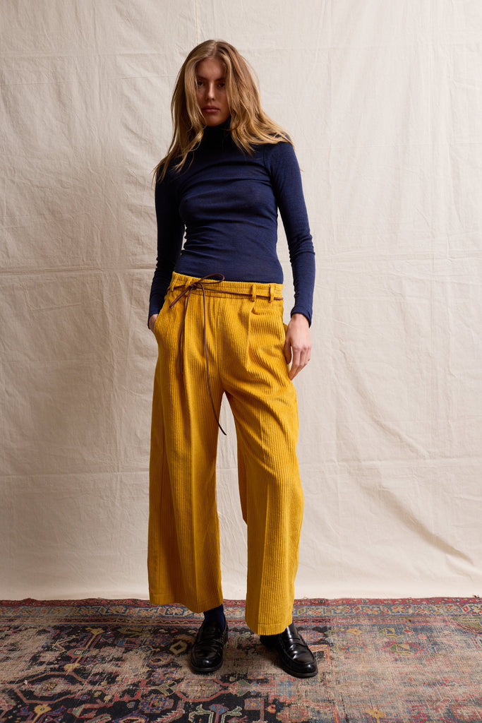 Marseille Pants. Mustard