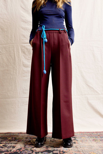 Palazzo  pants. Aubergine