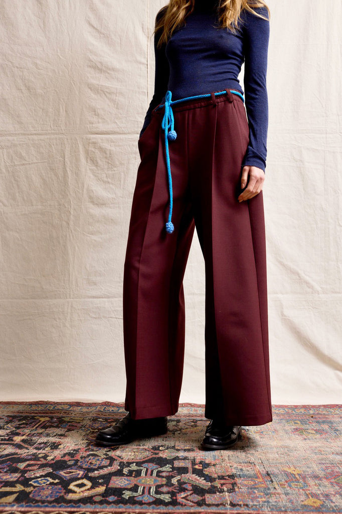 Palazzo  pants. Aubergine
