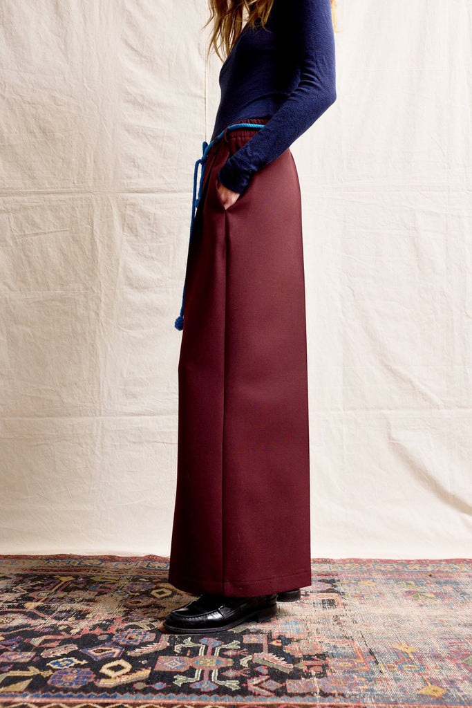 Palazzo  pants. Aubergine