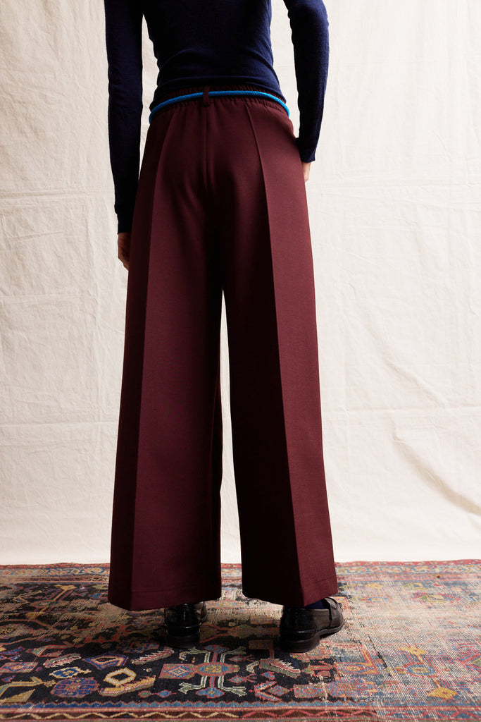 Palazzo  pants. Aubergine