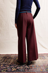 Palazzo  pants. Aubergine