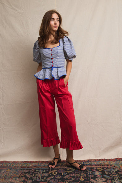 Mieder Blouse Vichy