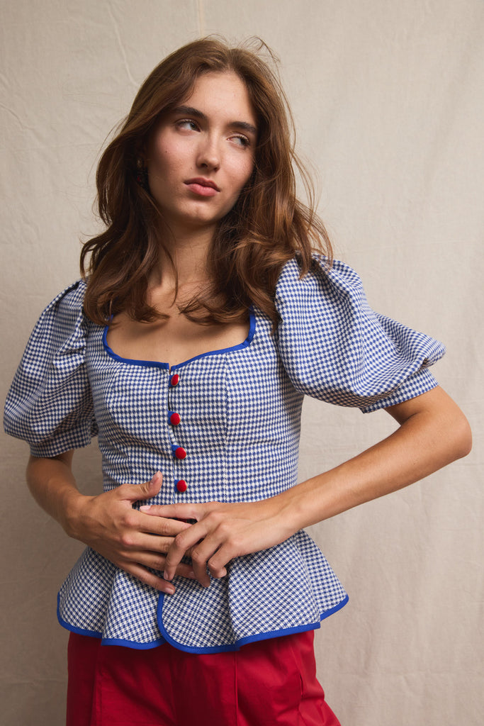 Mieder Blouse Vichy
