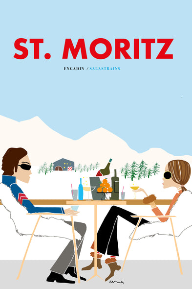 Travel Poster "St. Moritz 3"